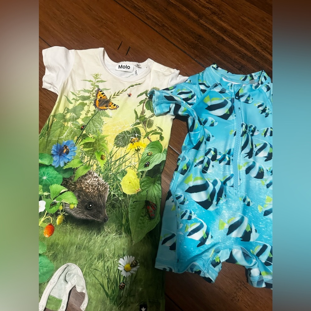 Molo Kids Nature and Fish Print Outfits